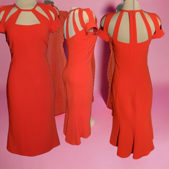 Lucia Mathis Luxury Crepe Slip with Around Neck Detail Side 8 - Picture 9 of 16